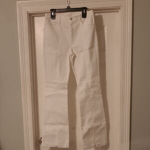 Cinq a sept White Flare Jeans Size 10 Women
